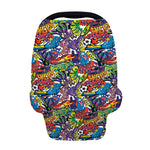 Funky Graffiti Pattern Print Baby Seat Cover