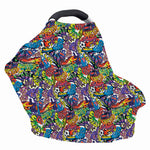 Funky Graffiti Pattern Print Baby Seat Cover