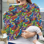 Funky Graffiti Pattern Print Baby Seat Cover