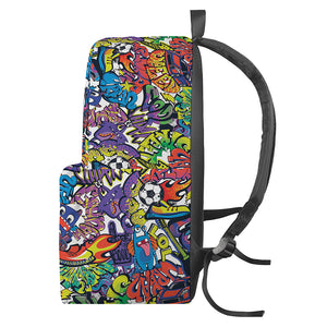 Funky Graffiti Pattern Print Backpack