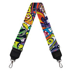 Funky Graffiti Pattern Print Bag Strap