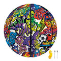 Funky Graffiti Pattern Print Basketball