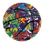 Funky Graffiti Pattern Print Basketball