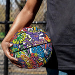 Funky Graffiti Pattern Print Basketball