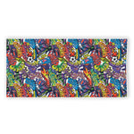 Funky Graffiti Pattern Print Beach Towel