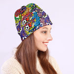 Funky Graffiti Pattern Print Beanie