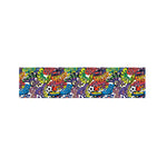 Funky Graffiti Pattern Print Bed Runner
