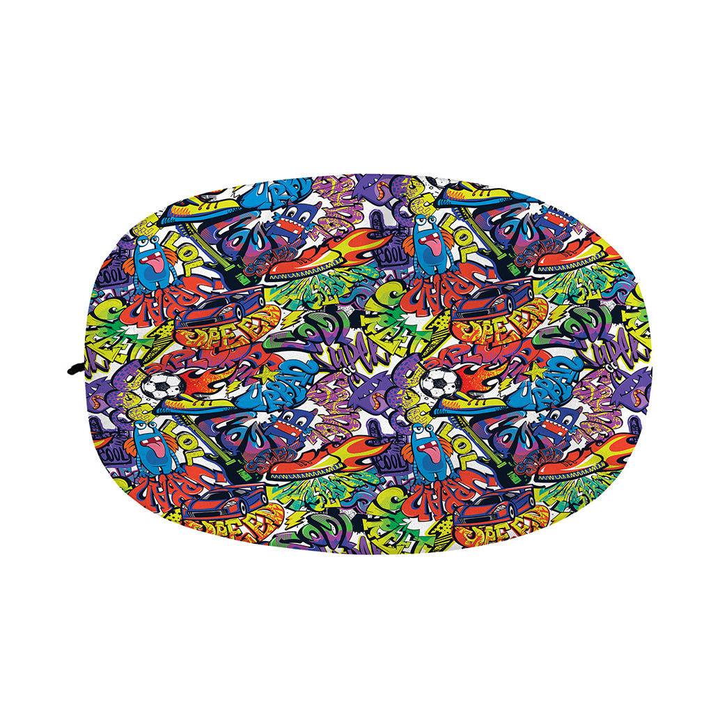 Funky Graffiti Pattern Print Car Side Mirror Covers