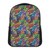 Funky Graffiti Pattern Print Casual Backpack