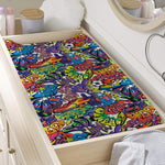 Funky Graffiti Pattern Print Changing Pad Cover