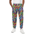 Funky Graffiti Pattern Print Cotton Sweatpants