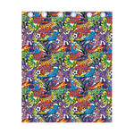 Funky Graffiti Pattern Print Curtain