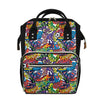 Funky Graffiti Pattern Print Diaper Bag