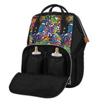 Funky Graffiti Pattern Print Diaper Bag