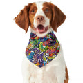 Funky Graffiti Pattern Print Dog Bandana