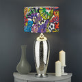 Funky Graffiti Pattern Print Drum Lamp Shade
