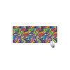 Funky Graffiti Pattern Print Extended Mouse Pad