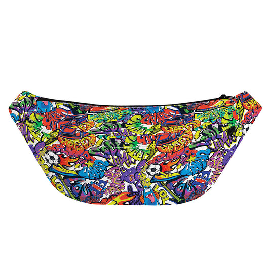 Funky Graffiti Pattern Print Fanny Pack