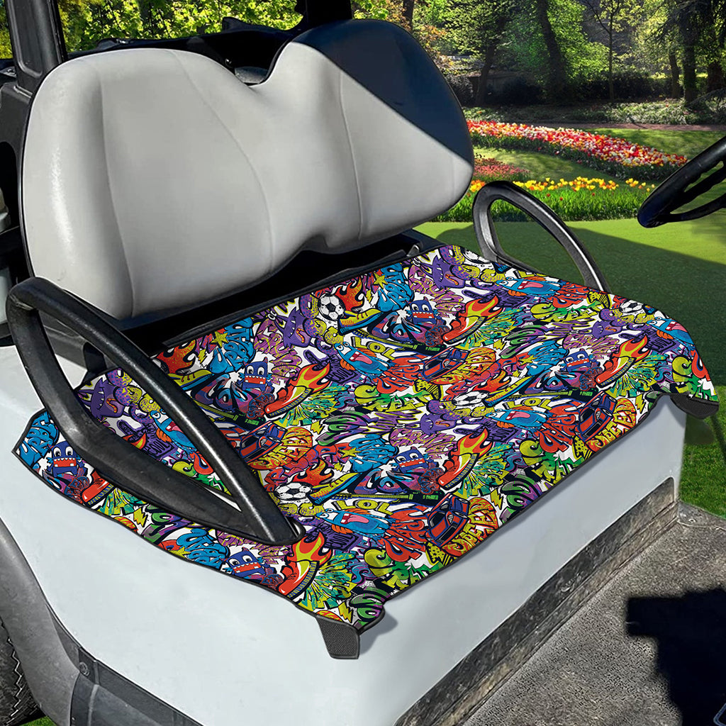 Funky Graffiti Pattern Print Golf Cart Seat Cover