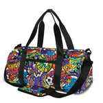 Funky Graffiti Pattern Print Gym Bag