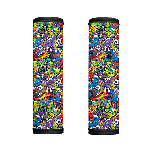 Funky Graffiti Pattern Print Handle Covers