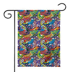 Funky Graffiti Pattern Print House Flag