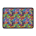 Funky Graffiti Pattern Print Kitchen Mat