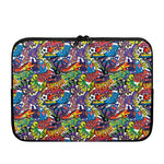 Funky Graffiti Pattern Print Laptop Sleeve