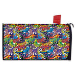 Funky Graffiti Pattern Print Mailbox Cover