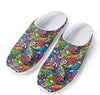 Funky Graffiti Pattern Print Mesh Casual Shoes