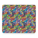 Funky Graffiti Pattern Print Mouse Pad