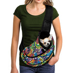 Funky Graffiti Pattern Print Pet Sling Carrier