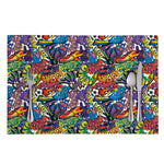 Funky Graffiti Pattern Print Placemat