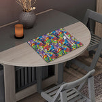 Funky Graffiti Pattern Print Placemat