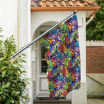 Funky Graffiti Pattern Print Polyester Flag
