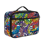 Funky Graffiti Pattern Print Portable Lunch Bag