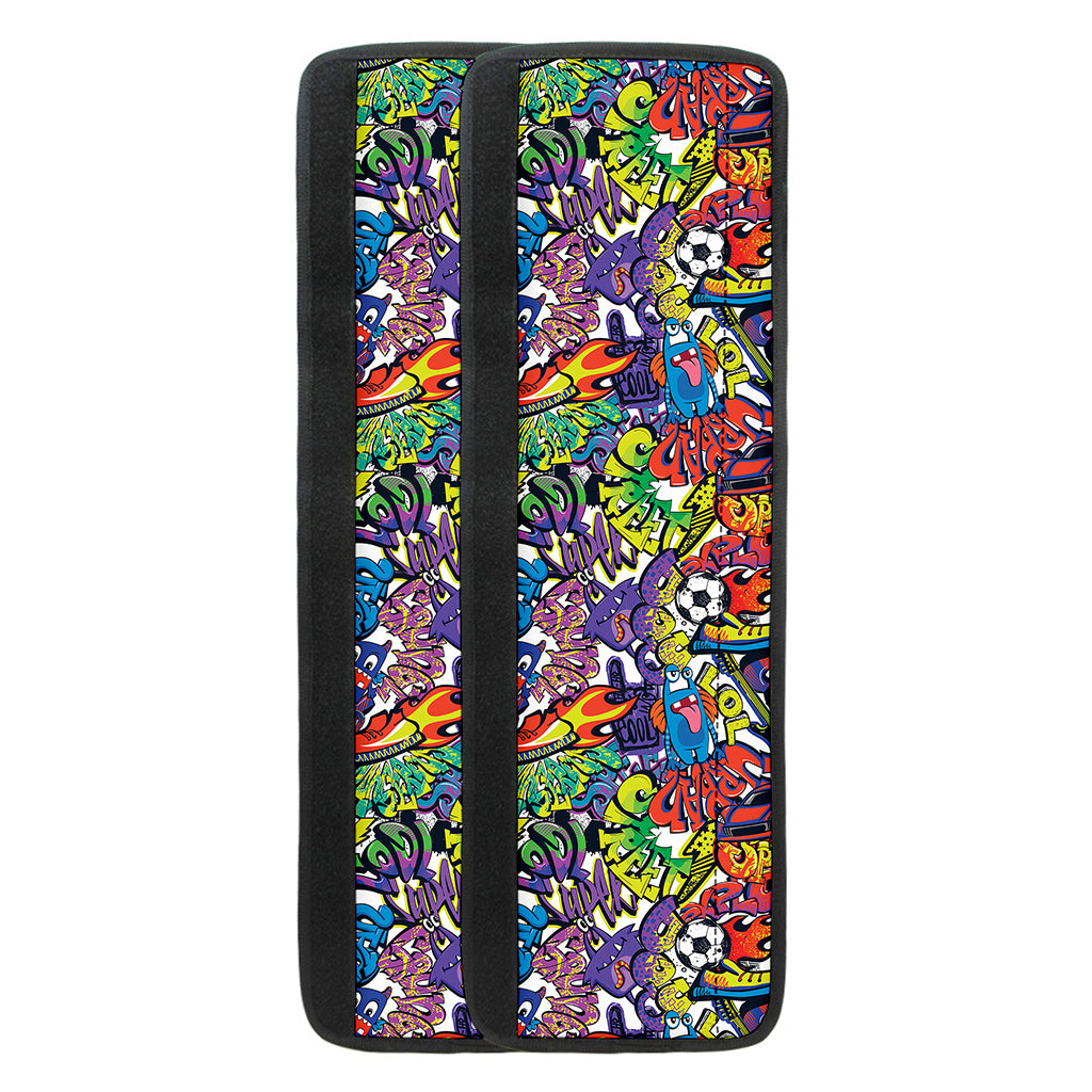 Funky Graffiti Pattern Print Refrigerator Handle Covers