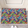 Funky Graffiti Pattern Print Rubber Doormat