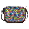 Funky Graffiti Pattern Print Saddle Bag