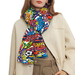 Funky Graffiti Pattern Print Scarf