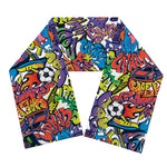 Funky Graffiti Pattern Print Scarf