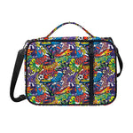 Funky Graffiti Pattern Print Shoulder Strap Bible Bag