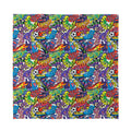 Funky Graffiti Pattern Print Silk Bandana