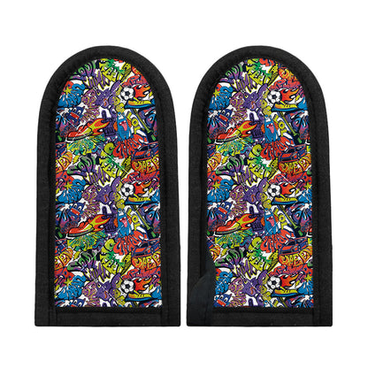 Funky Graffiti Pattern Print Skillet Handle Cover