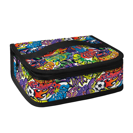 Funky Graffiti Pattern Print Small Lunch Bag