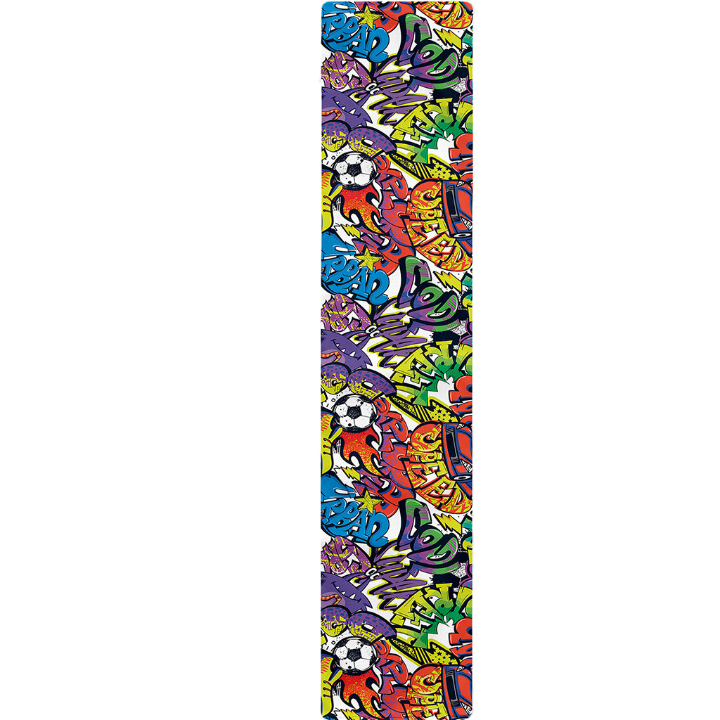 Funky Graffiti Pattern Print Table Runner