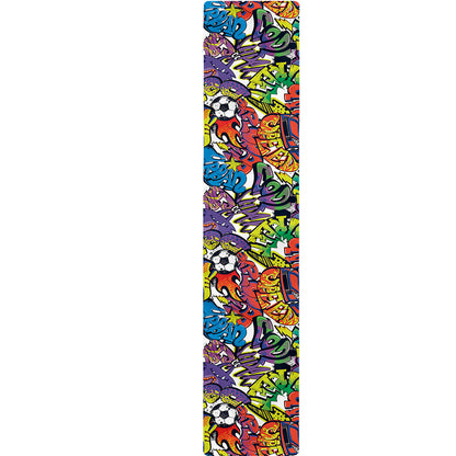 Funky Graffiti Pattern Print Table Runner