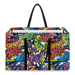 Funky Graffiti Pattern Print Utility Tote Bag