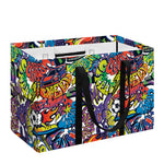 Funky Graffiti Pattern Print Utility Tote Bag