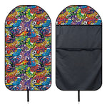 Funky Graffiti Pattern Print Waterproof Car Seat Cover